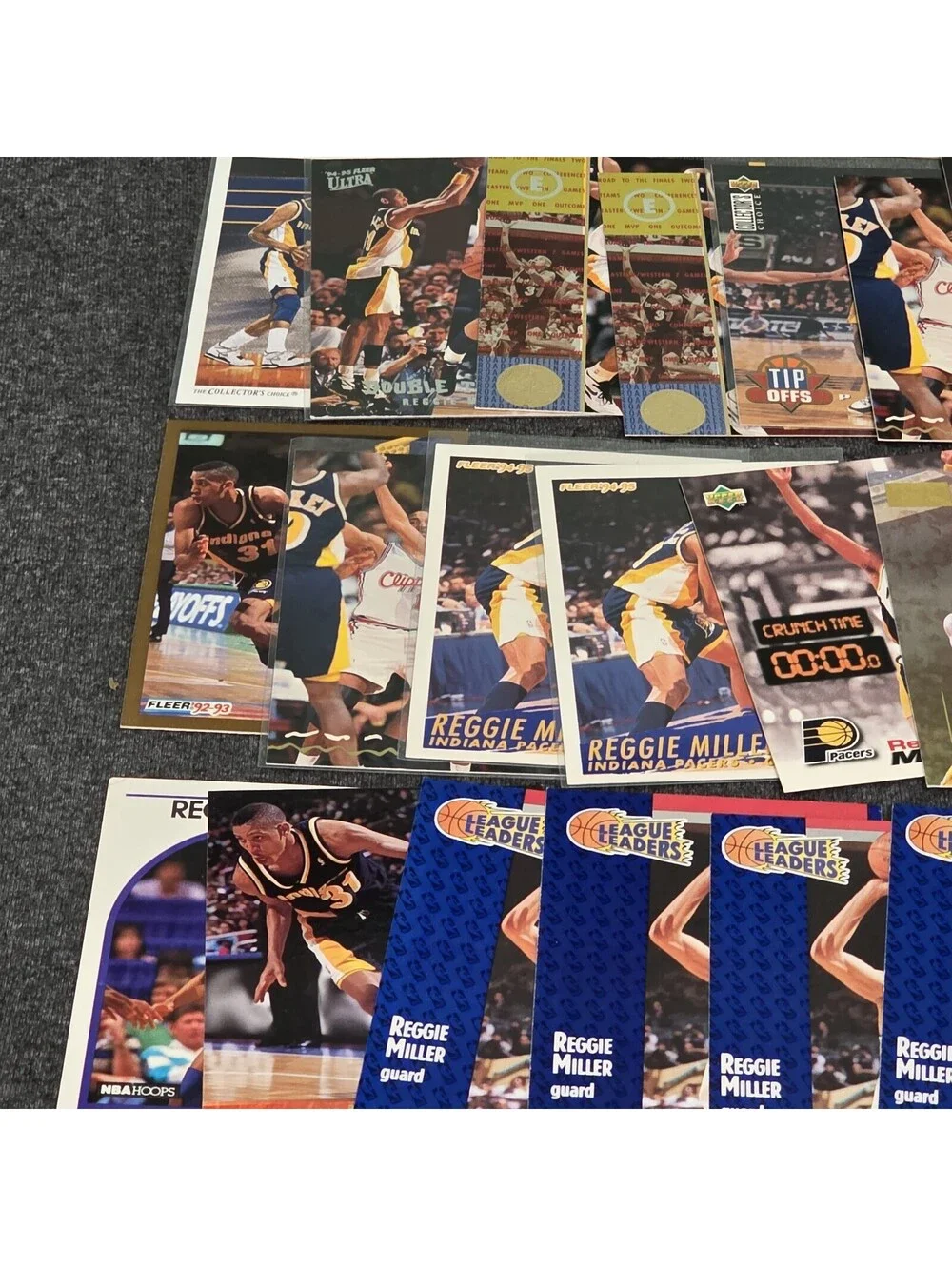 Reggie Miller Lot of 81 NBA Basketball Cards Collection - 80s-90s Base Inserts